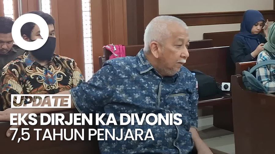 Video Eks Dirjen Prasetyo Divonis 7,5 Tahun Bui di Kasus Rel KA Sumut-Aceh
