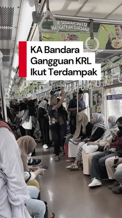 Video: KA Bandara Alami Gangguan, KRL Manggarai-Tanah Abang Tertahan 1 Jam
