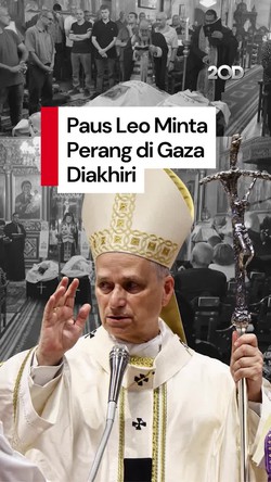 Video Israel Serang Gereja di Gaza, Paus Leo Minta Kebiadaban Perang Diakhiri