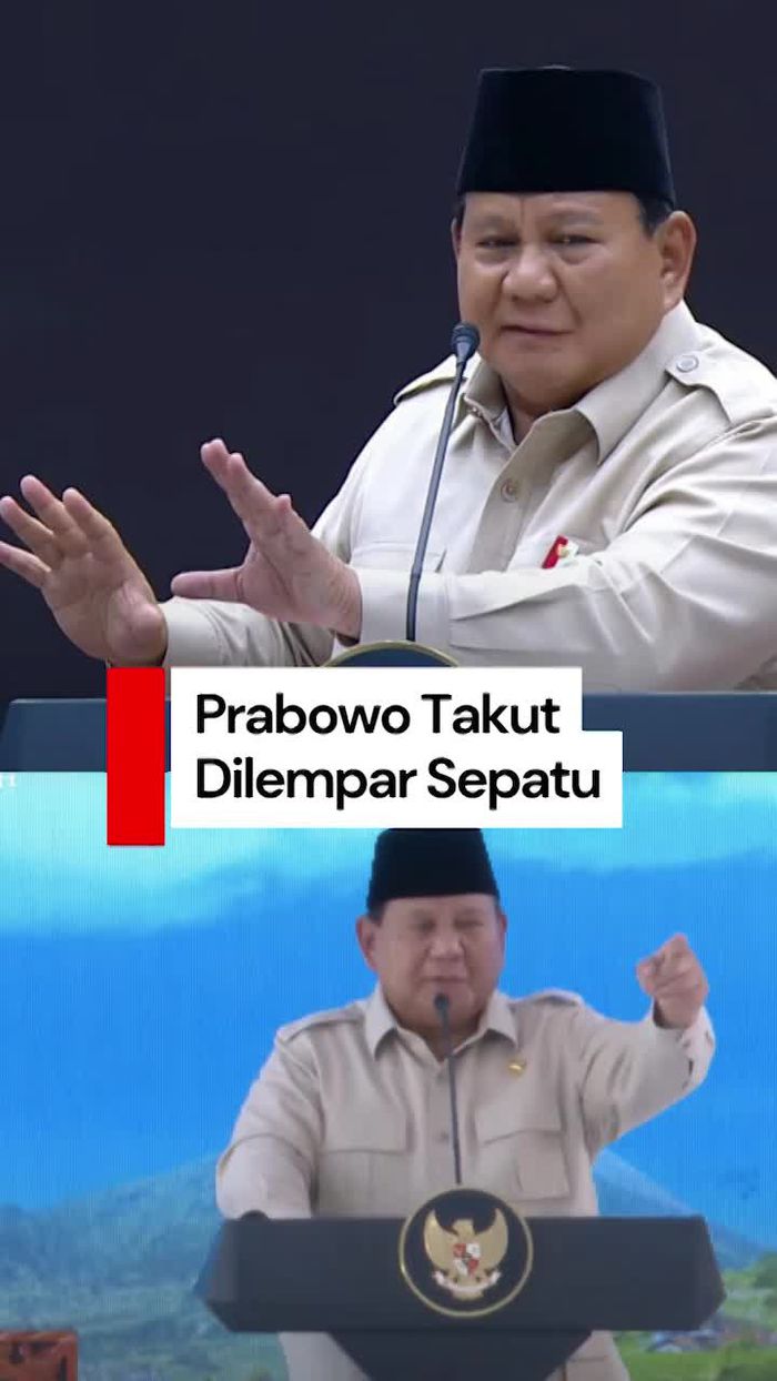 Video: Momen Prabowo Sempat Bergaya Pidato Sambil Pakai Teks