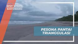 Menikmati Keindahan Sunset dan Pasir Putih di Pantai Trianggulasi Banyuwangi  