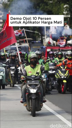 Video 5 Tuntutan Demo Ojol: 90% Driver, 10% Aplikator Harga Mati