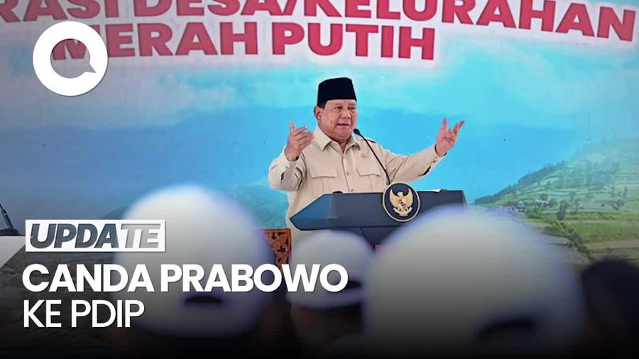 Video: Momen Prabowo Singgung PDIP Saat Bicara Gotong Royong