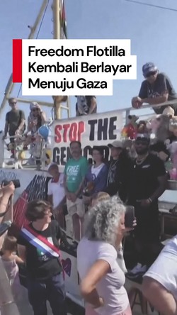 Video Wajah Kru Freedom Flotilla yang Coba Lagi Tembus Blokade Israel