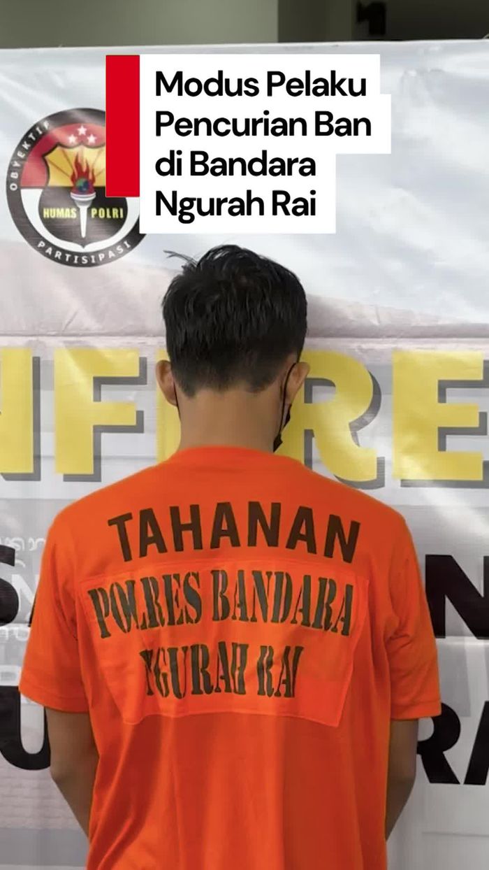 Video: Maling Ban Mobil di Bandara Ngurah Rai Ternyata Ngumpet dari CCTV