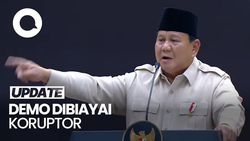 Video Prabowo Sebut Demo Indonesia Gelap Dibiayai Koruptor