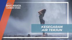 Bermain Air dan Merasakan Segarnya Air Terjun Sendang Gile di Lombok Utara  