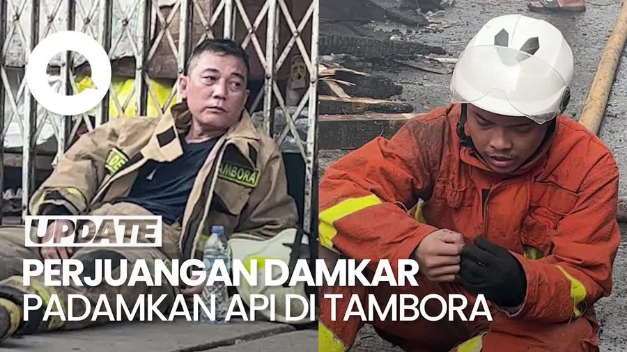 Video: Wajah Lelah Petugas Damkar Usai Padamkan Kebakaran Tambora