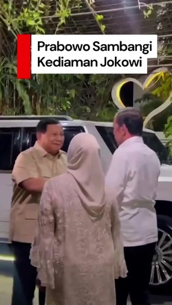 Video: Momen Pertemuan Prabowo dan Jokowi di Solo  