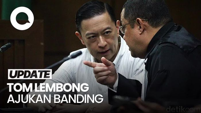 Video: Tom Lembong Resmi Ajukan Banding Atas Vonis 4,5 Tahun Penjara