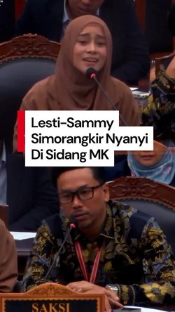Video Sidang MK Rasa Konser Musik: Lesti-Sammy Simorangkir Nyanyi