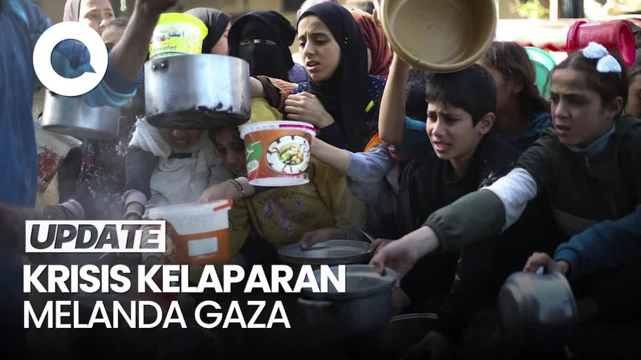 Video: Krisis Kelaparan Landa Gaza, 76 Anak Tewas Akibat Malnutrisi