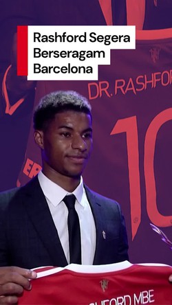 Video Rashford Lolos Tes Medis Barcelona, Segera Dikenalkan ke Publik