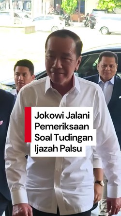 Video: Jokowi Jalani Pemeriksaan di Polresta Solo soal Tudingan Ijazah Palsu