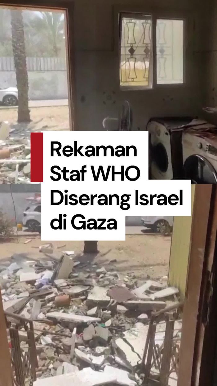 Video: Momen saat Kediaman Staf WHO Diserang Israel di Gaza