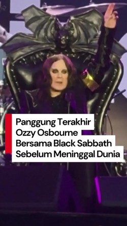 Video Lihat Lagi Penampilan Terakhir Ozzy Osbourne Bersama Black Sabbath