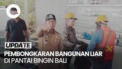 Video: Momen Gubernur Koster Bongkar 48 Bangunan Liar di Pantai Bingin Bali