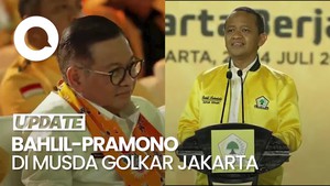 Video Bahlil Sapa Pramono di Musda Golkar: Senior dan Guru Saya
