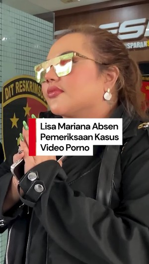 Video Lisa Mariana Absen Pemeriksaan Kasus Video Porno di Polda Jabar