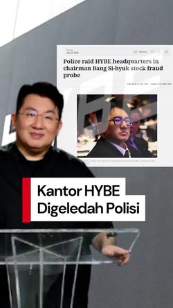 Video: Polisi Geledah HYBE soal Dugaan Penipuan IPO Bang Si Hyuk
