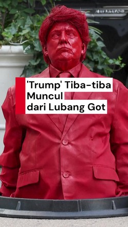 Video: Saat Trump dan Tikus Merah Muncul dari Lubang Got di New York