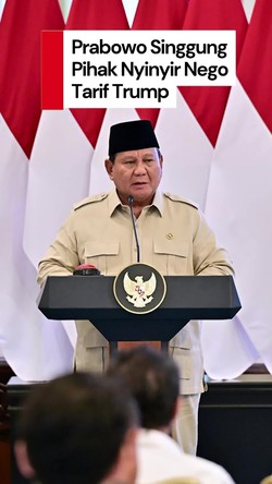 Video Prabowo Sebut Ada Pihak Nyinyir Terkait Negosiasi Tarif Trump