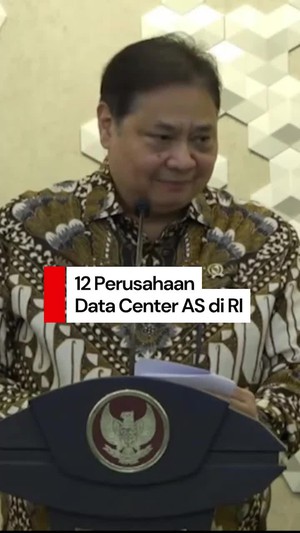 Video Bahas Transfer Data, Airlangga: 12 Data Center AS Sudah Ada di RI