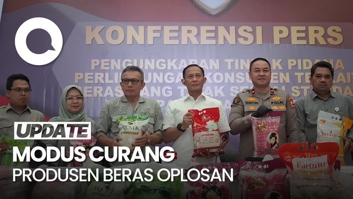 Video Terkuak! Modus Produsen Beras Premium Palsu