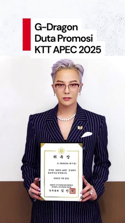 Video: G-Dragon Ditunjuk Jadi Duta KTT APEC Korsel 2025