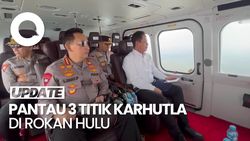 Video: Momen Kapolri-Kapolda Riau Pantau Karhutla di Rohul Via Udara