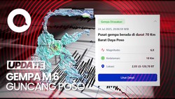 Video Gempa M 6,0 Guncang Poso, Berpusat di Darat