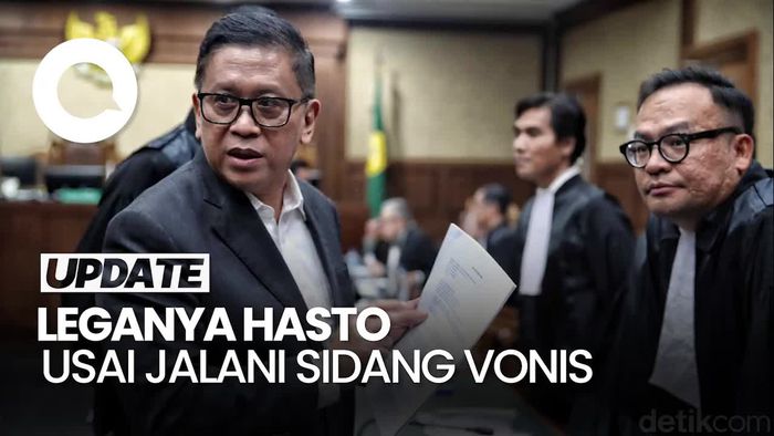 Video: Hasto Sudah Bisa Tertawa Lega Seusai Divonis 3,5 Tahun Penjara