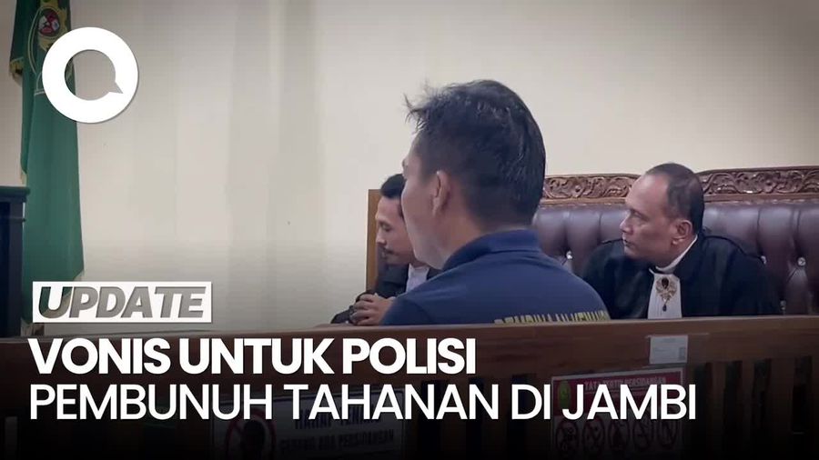 Video 2 Eks Polisi Pembunuh Tahanan di Jambi Divonis 15 Tahun Bui