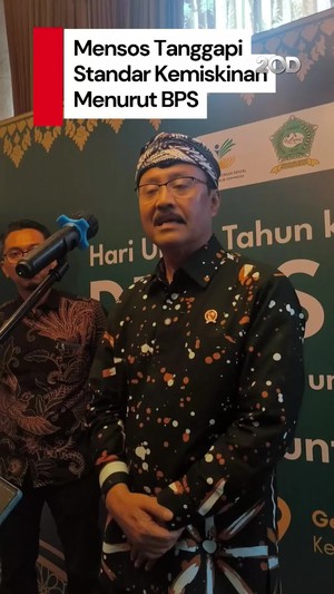 Video: Tanggapan Mensos soal BPS Tetapkan Garis Kemiskinan Rp 20 Ribu/Hari