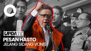 Video Hasto Jelang Sidang Vonis: Percayalah Kebenaran Akan Menang