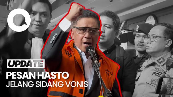 Video Hasto Jelang Sidang Vonis: Percayalah Kebenaran Akan Menang