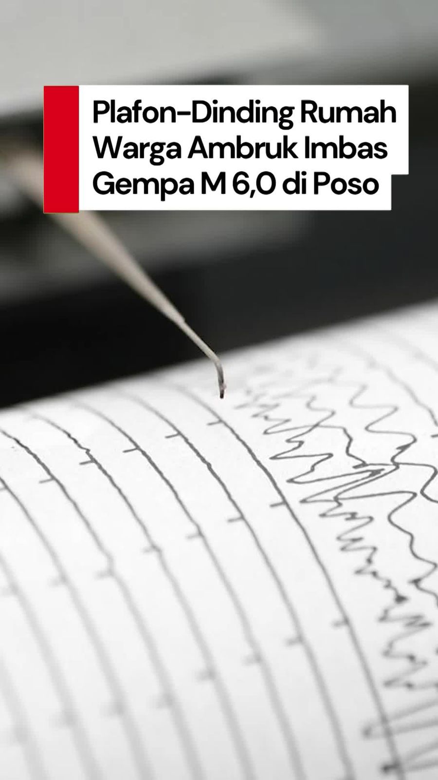 Video Plafon-Dinding Rumah Warga Ambruk Imbas Gempa M 6,0 di Poso