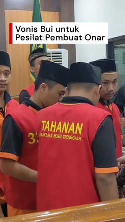 Video: Vonis 6,5-10 Bulan untuk 10 Pesilat Perusak Polsek Watulimo