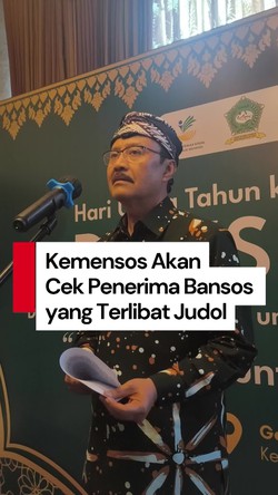 Video: Kemensos Akan Ke BI untuk Cek Penerima Bansos yang Terlibat Judol