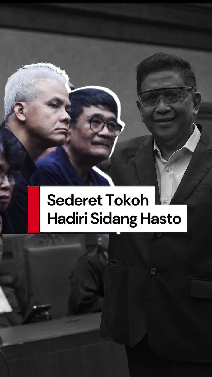 Video: Ganjar Pranowo hingga Eks Wakapolri Hadiri Sidang Vonis Hasto