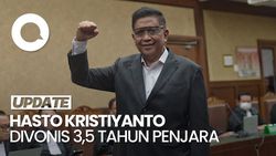 Video Ekspresi Hasto Kristiyanto Divonis 3,5 Tahun Bui