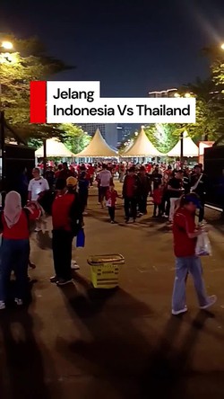 Video: GBK Diserbu Suporter Jelang Indonesia Vs Thailand