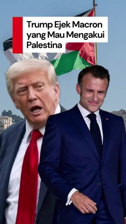 Video: Pernyataan Sinis Trump soal Macron yang Mau Mengakui Palestina
