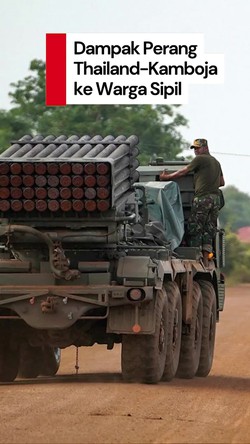 Video: Perang Memanas, Warga Thailand di Perbatasan Dihantui Bunyi Ledakan