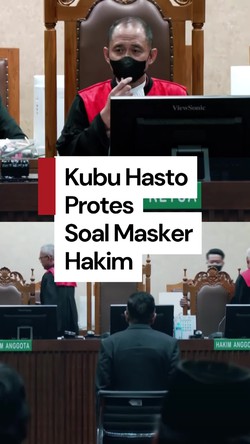 Video: Kala Hakim Bermasker Jadi Sorotan saat Sidang Vonis Hasto