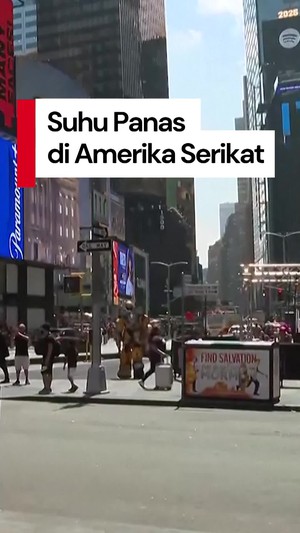 Video: Teriakan Para Turis gegara Gelombang Panas di New York