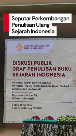 Video: Menbud Sebut Progres Penulisan Ulang Sejarah RI Sudah 90%