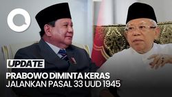 Video: Maruf Amin Sebut Prabowo Harus Keras Jalankan Pasal 33 UUD 1945
