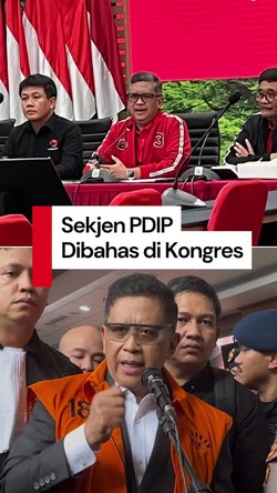 Video Posisi Sekjen Usai Hasto Divonis 3,5 Tahun Penjara