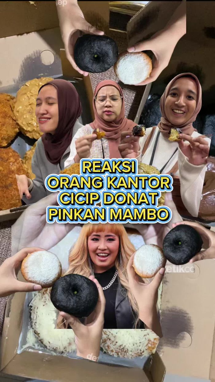 Video: Reaksi Orang Kantor Cicip Donat Pinkan Mambo
